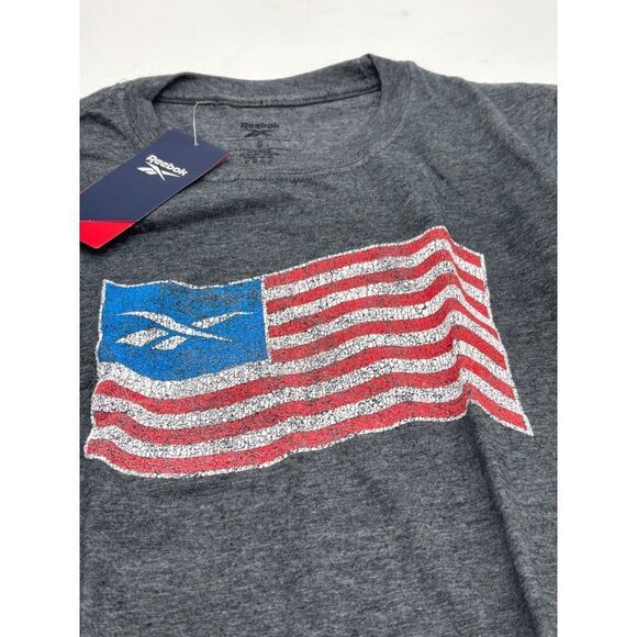 Rebook Men's Graphic T-Shirt GB1313, Dark Gray, Sz. S - Picture 5 of 11